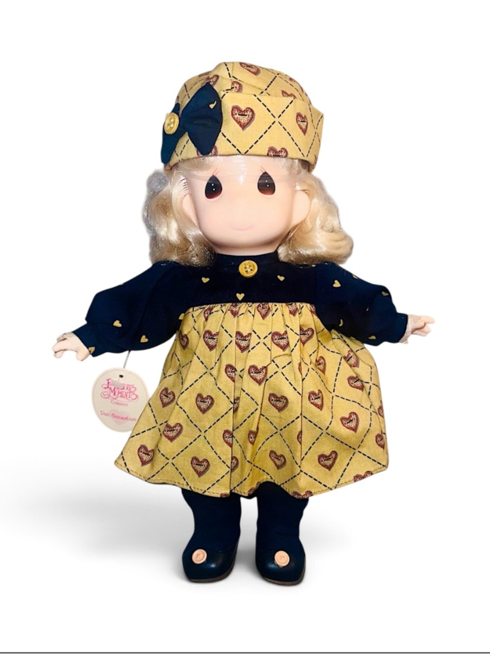 Vintage 1996 Precious Moments Liza Doll QVC Exclusive 12" Vinyl Blond Hair